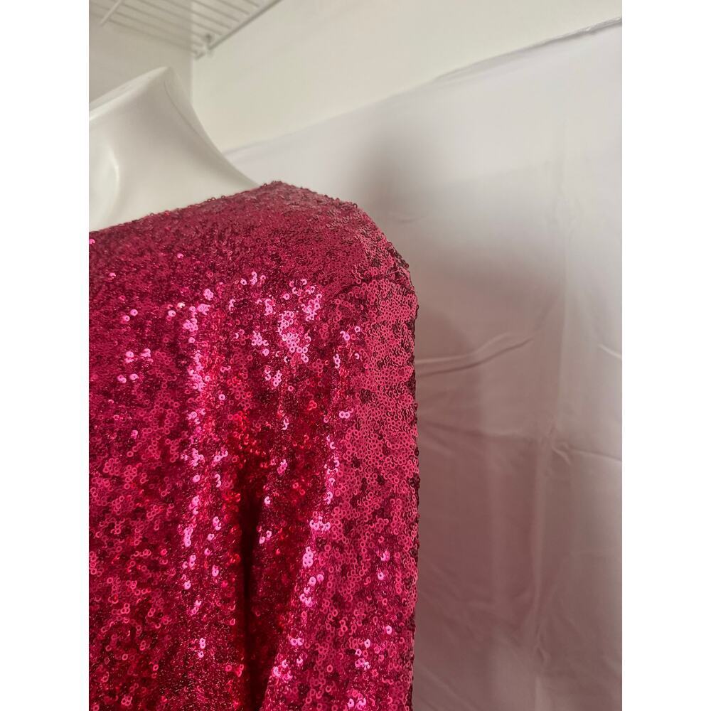 Good American Sequin Cardigan in Ballerina Pink, Size 4XL, NWT - Picture 5 of 12